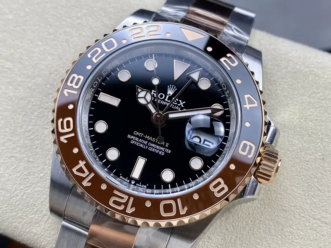 C+공장 롤렉스 GMT마스터 2 루트비어 로즈골드 콤비 m126711chnr