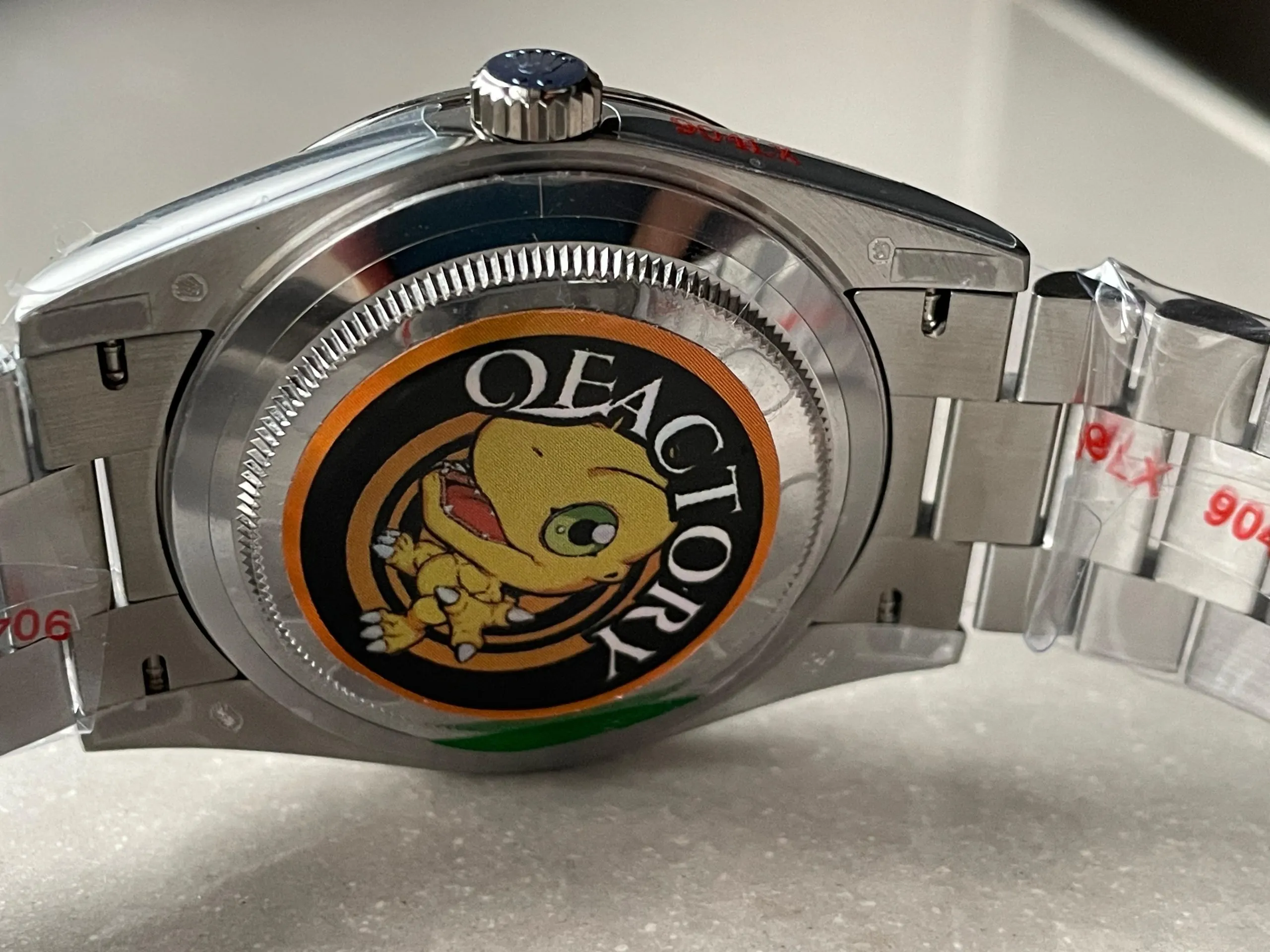 QF공장 롤렉스 데이데이트 그라데이션 청판 로만 다이얼 화이트 골드 금통 (텅스텐 헤비버전) 40mm 228239