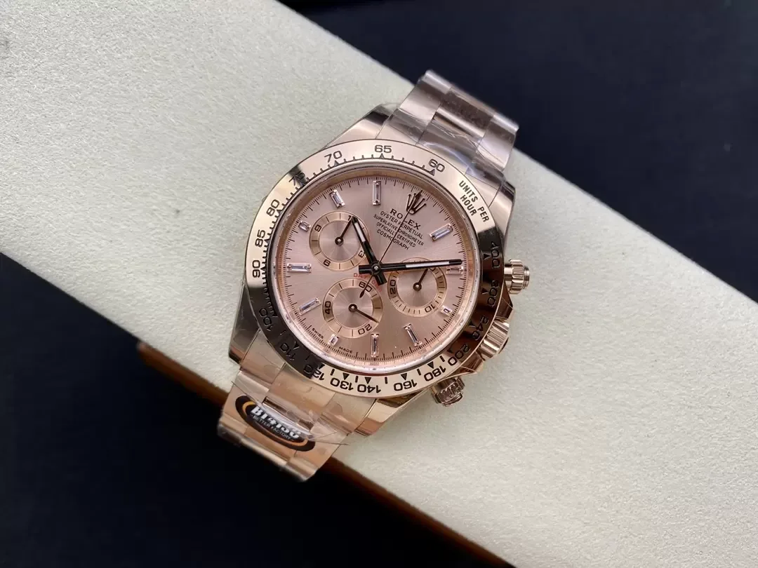 BT공장 롤렉스 데이토나 썬더스트 바게트 다이아 다이얼 로즈골드 골드 금통 116505