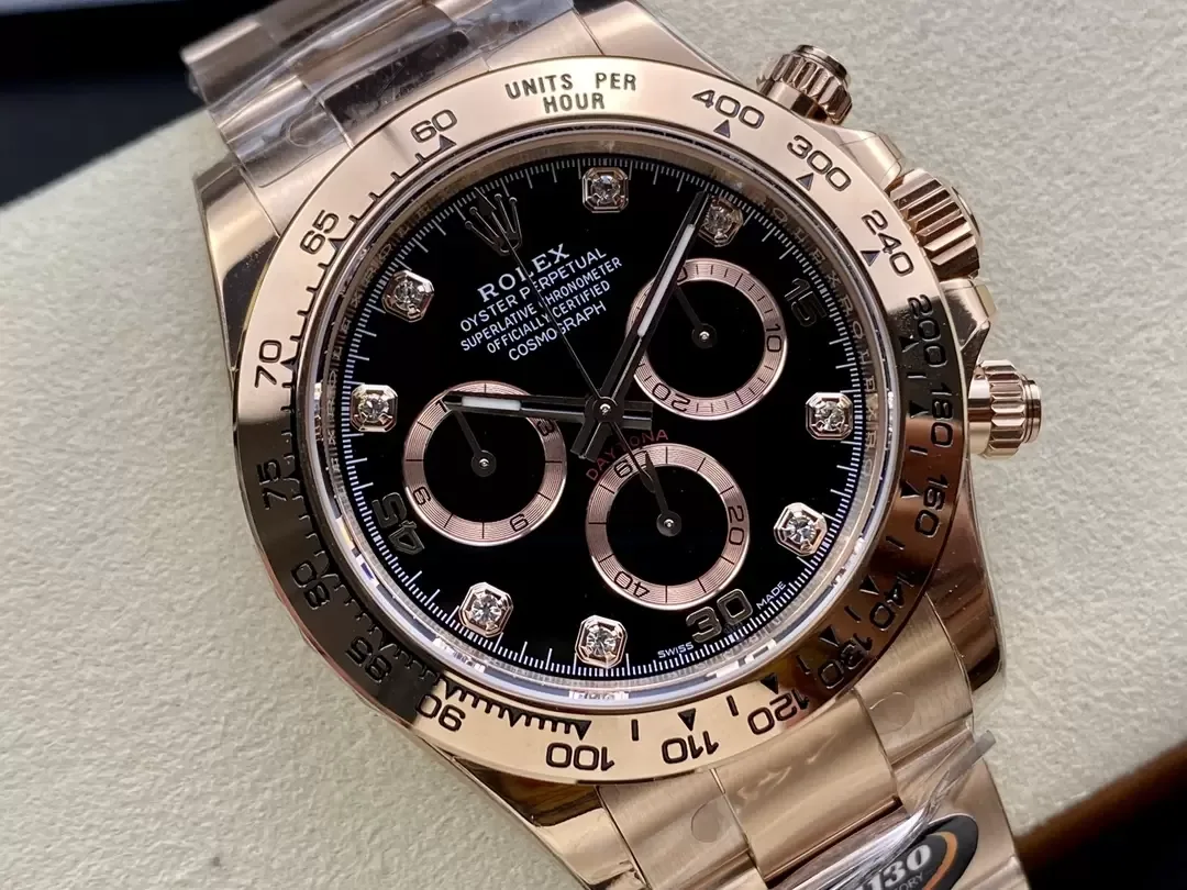 BT공장 롤렉스 데이토나 블랙 8P 다이얼 로즈골드 골드 금통 116505