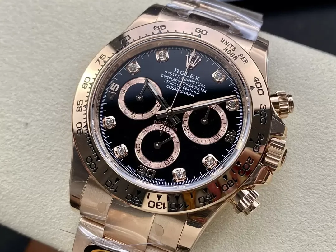 BT공장 롤렉스 데이토나 블랙 8P 다이얼 로즈골드 골드 금통 116505