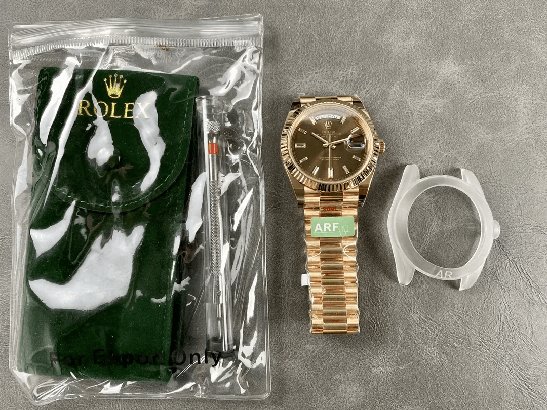 ARF공장 롤렉스 데이데이트 브라운 바게트 다이아 다이얼 40mm m228235-0003