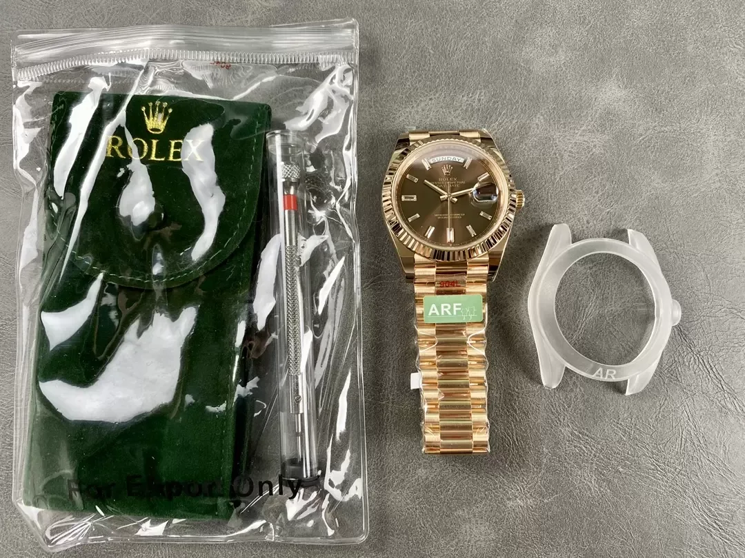 ARF공장 롤렉스 데이데이트 브라운 바게트 다이아 다이얼 40mm m228235-0003