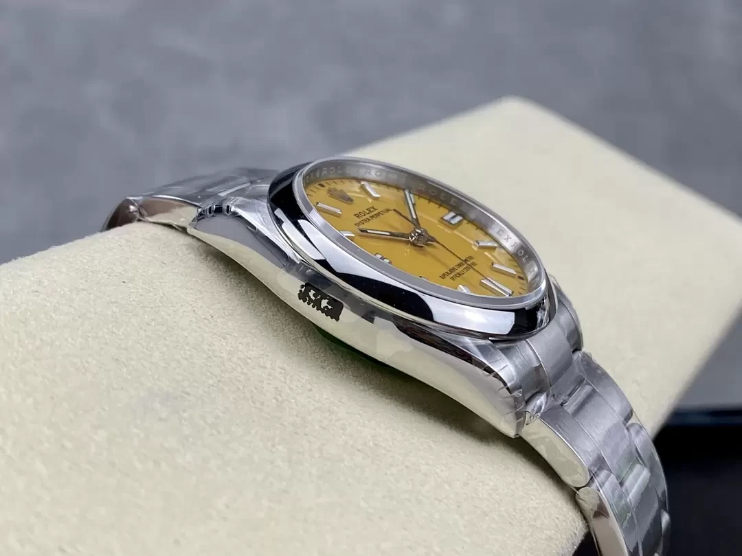 VS공장 롤렉스 오이스터 퍼페츄얼 옐로우 다이얼 돔베젤 36mm 오이스터 126000