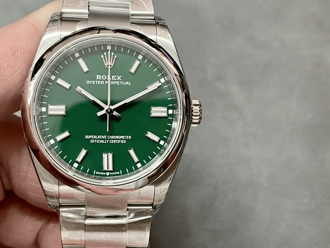 VS공장 롤렉스 오이스터 퍼페츄얼 그린 다이얼 돔베젤 36mm 오이스터 126000