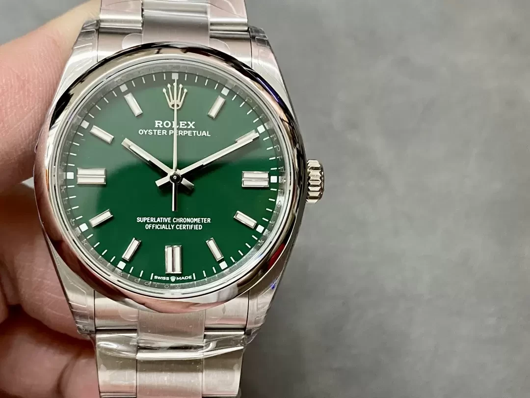 VS공장 롤렉스 오이스터 퍼페츄얼 그린 다이얼 돔베젤 36mm 오이스터 126000