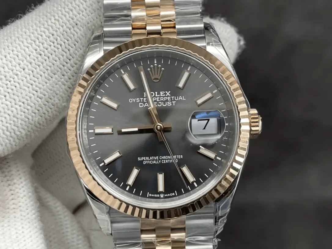 VS공장 롤렉스 데이저스트 그레이 다이얼 36mm 로즈골드 콤비