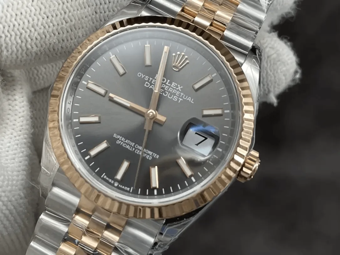 VS공장 롤렉스 데이저스트 그레이 다이얼 36mm 로즈골드 콤비