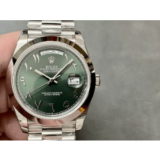 GM공장 V3 롤렉스 데이데이트 그린 아랍 다이얼 바게트 스무스 베젤 m228236