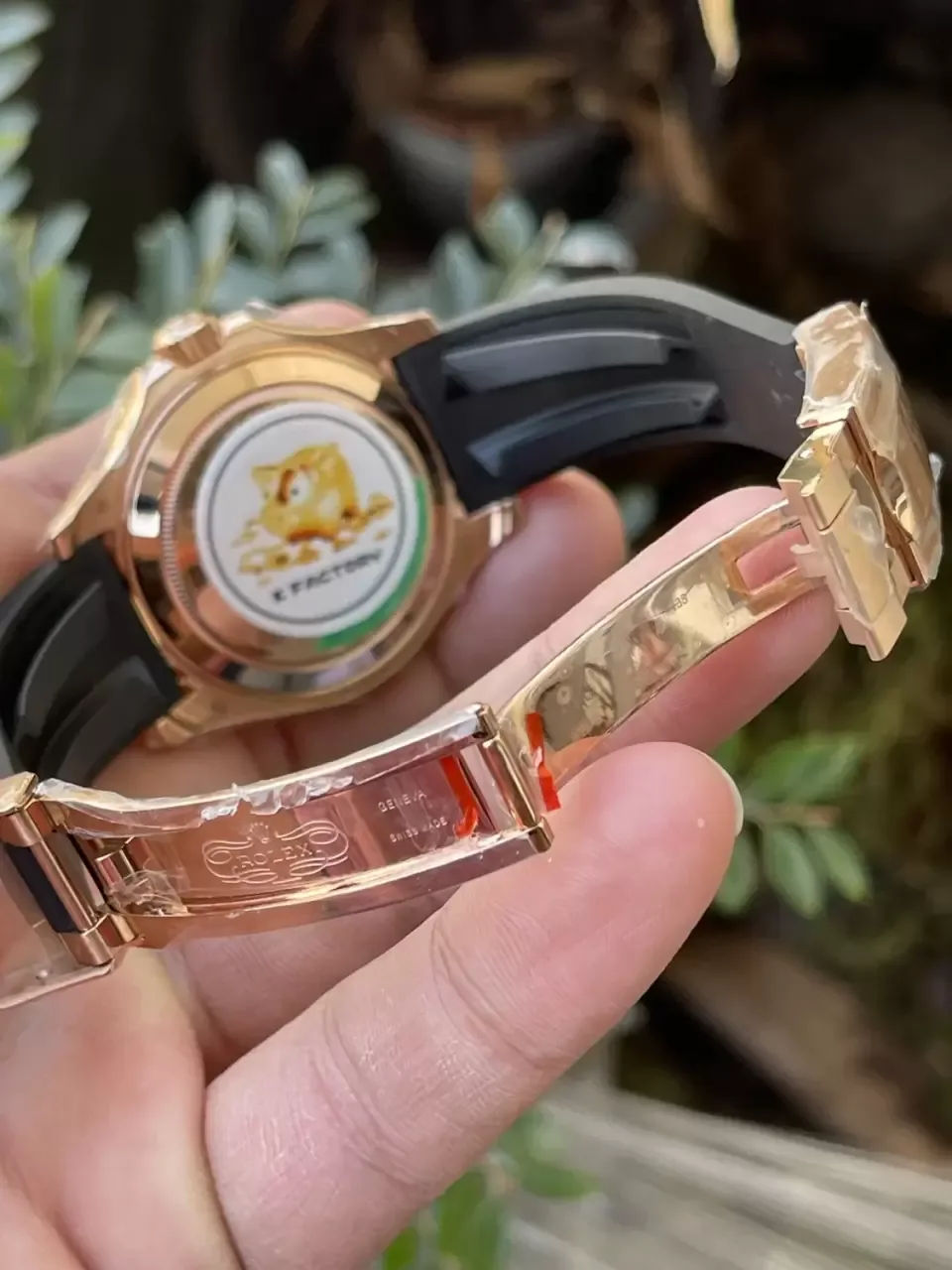 KF공장 롤렉스 요트마스터 로즈골드 금통 레인보우 다이아 베젤 116695SATS