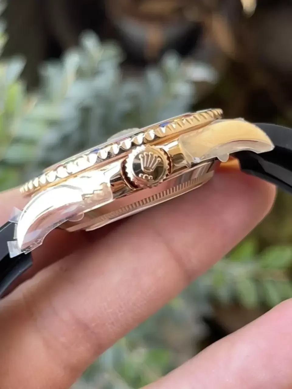 KF공장 롤렉스 요트마스터 로즈골드 금통 레인보우 다이아 베젤 116695SATS