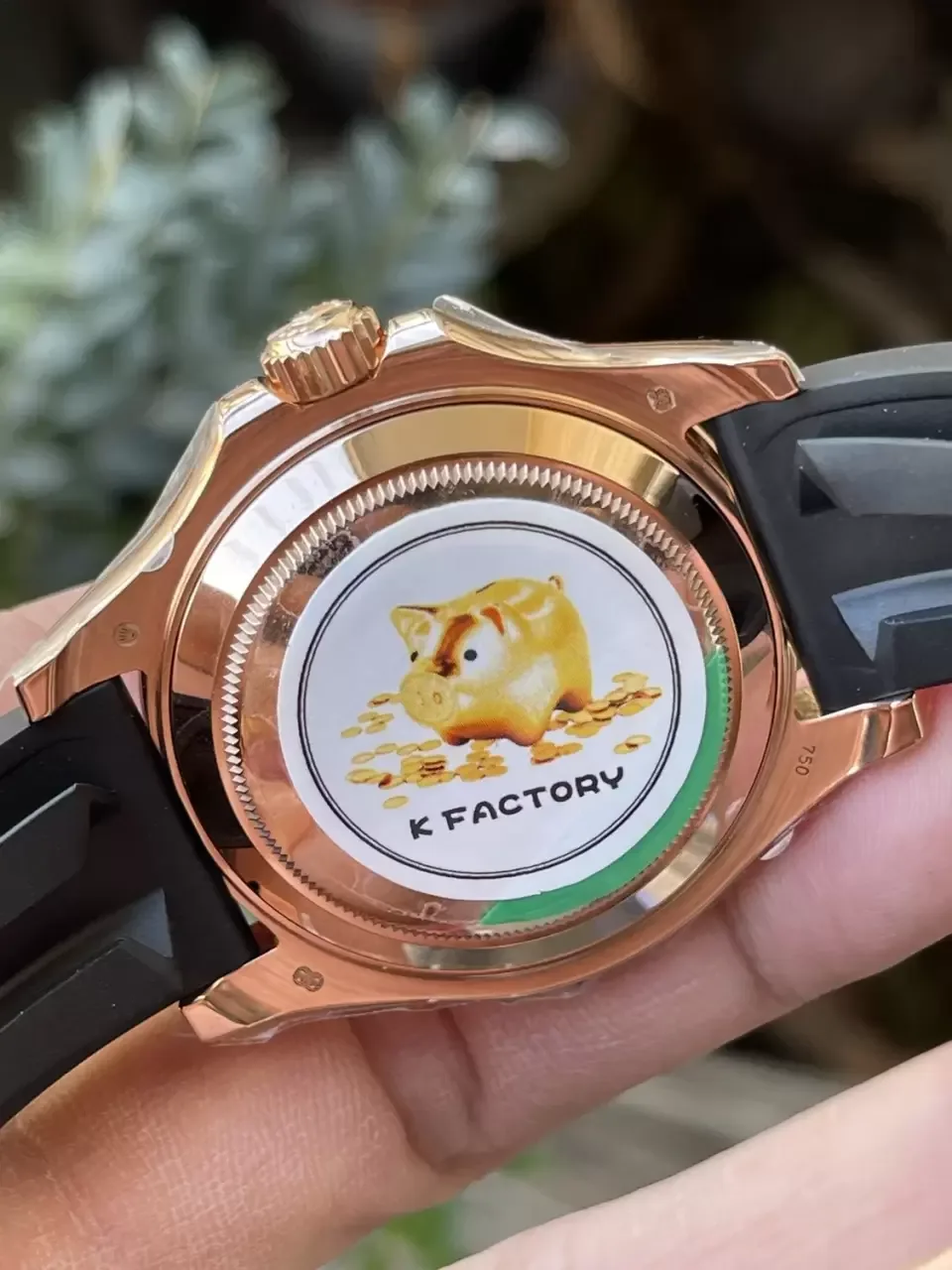 KF공장 롤렉스 요트마스터 로즈골드 금통 레인보우 다이아 베젤 116695SATS