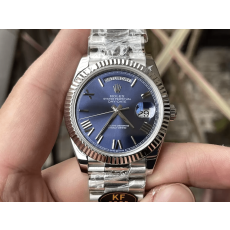 KF공장 롤렉스 데이데이트 청판 다이얼 화이트 골드 금통 40mm 228239