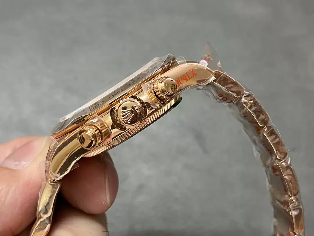 QF공장 롤렉스 코스모그래프 데이토나 블랙 8P 다이얼 로즈골드 금통 m126506