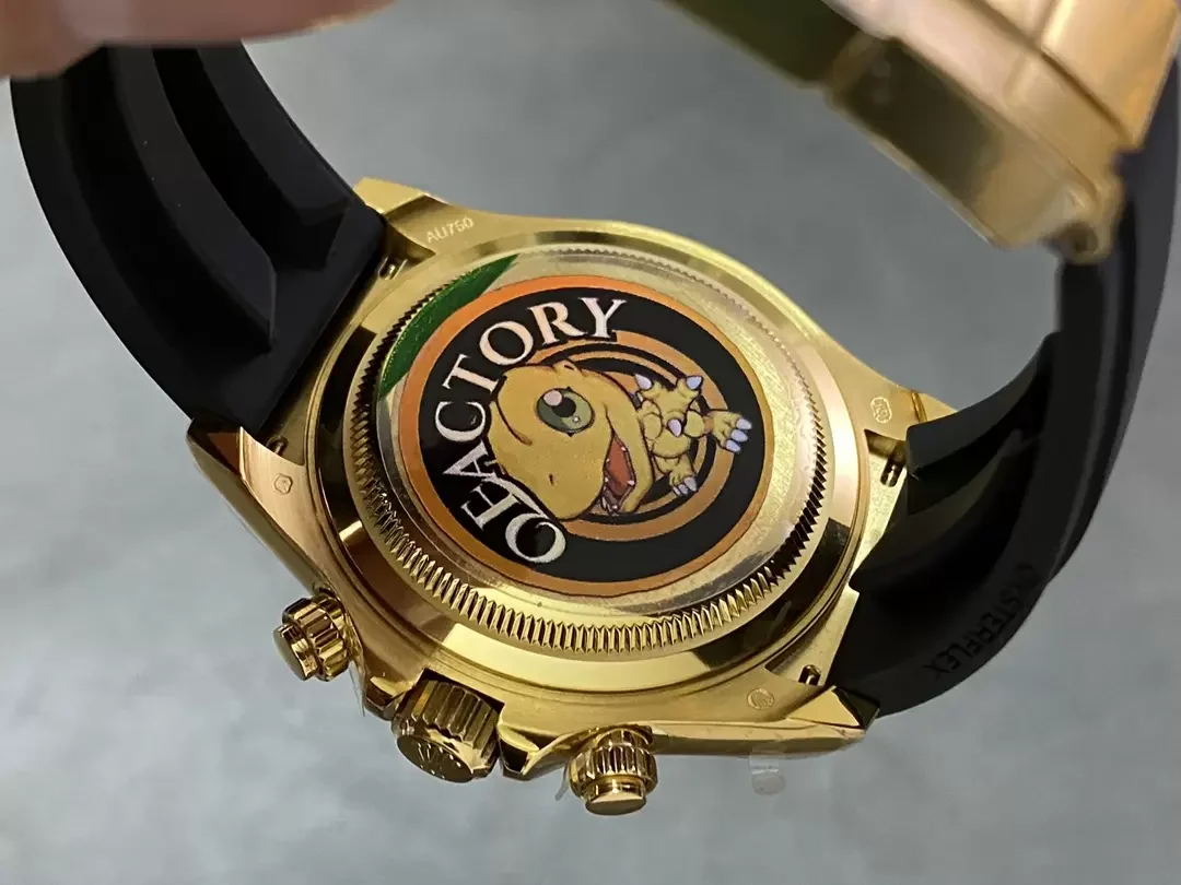 QF공장 롤렉스 코스모그래프 데이토나 샴폐인 다이얼 옐로우골드 금통 러버밴드 m126518