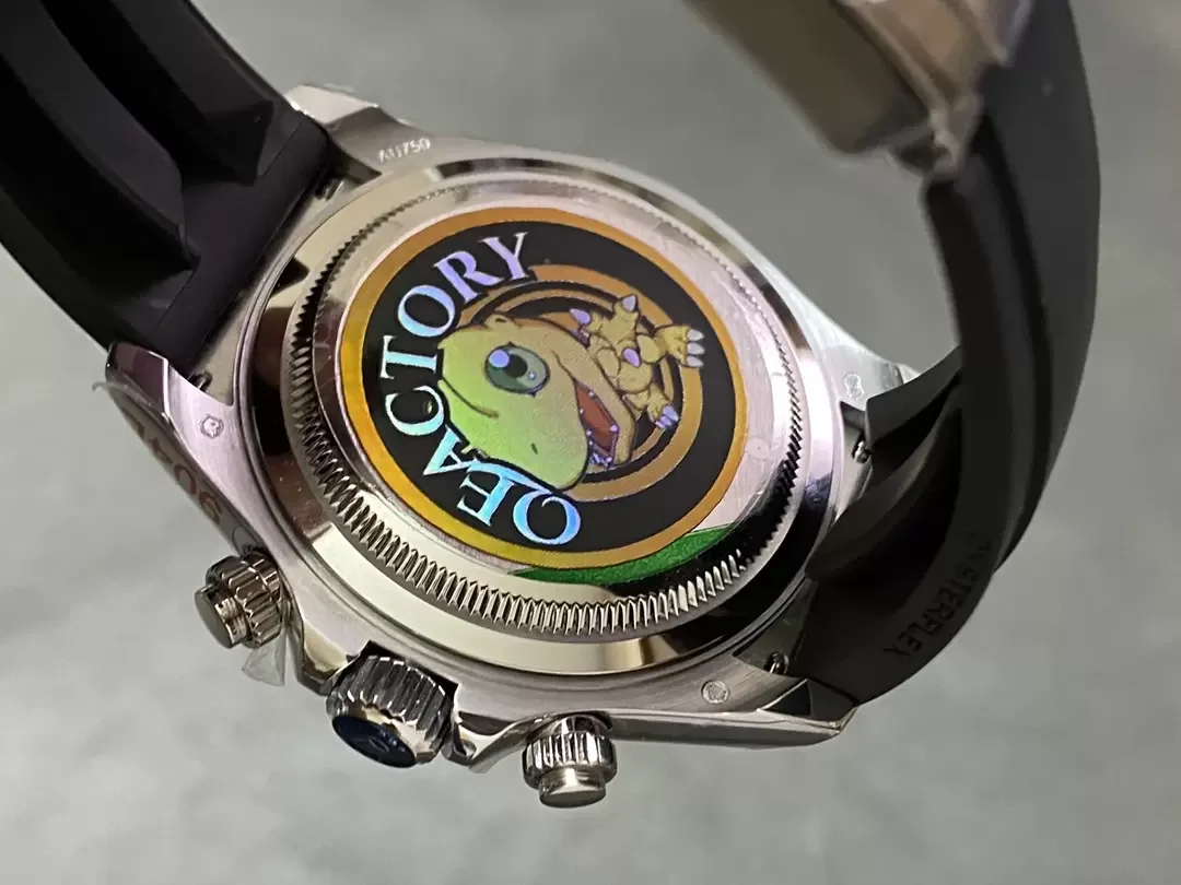 QF공장 롤렉스 코스모그래프 데이토나 고스트 다이얼 러버밴드 m126519