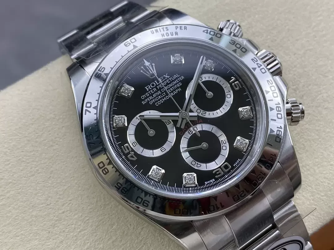 클린공장 롤렉스 데이토나 크로노그래프 검판 다이얼 8P다이 SS 브레이슬릿 40mm 116509