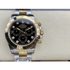클린공장 롤렉스 데이토나 크로노그래프 검판 다이얼 8P다이아 YG 콤비 40mm 116503
