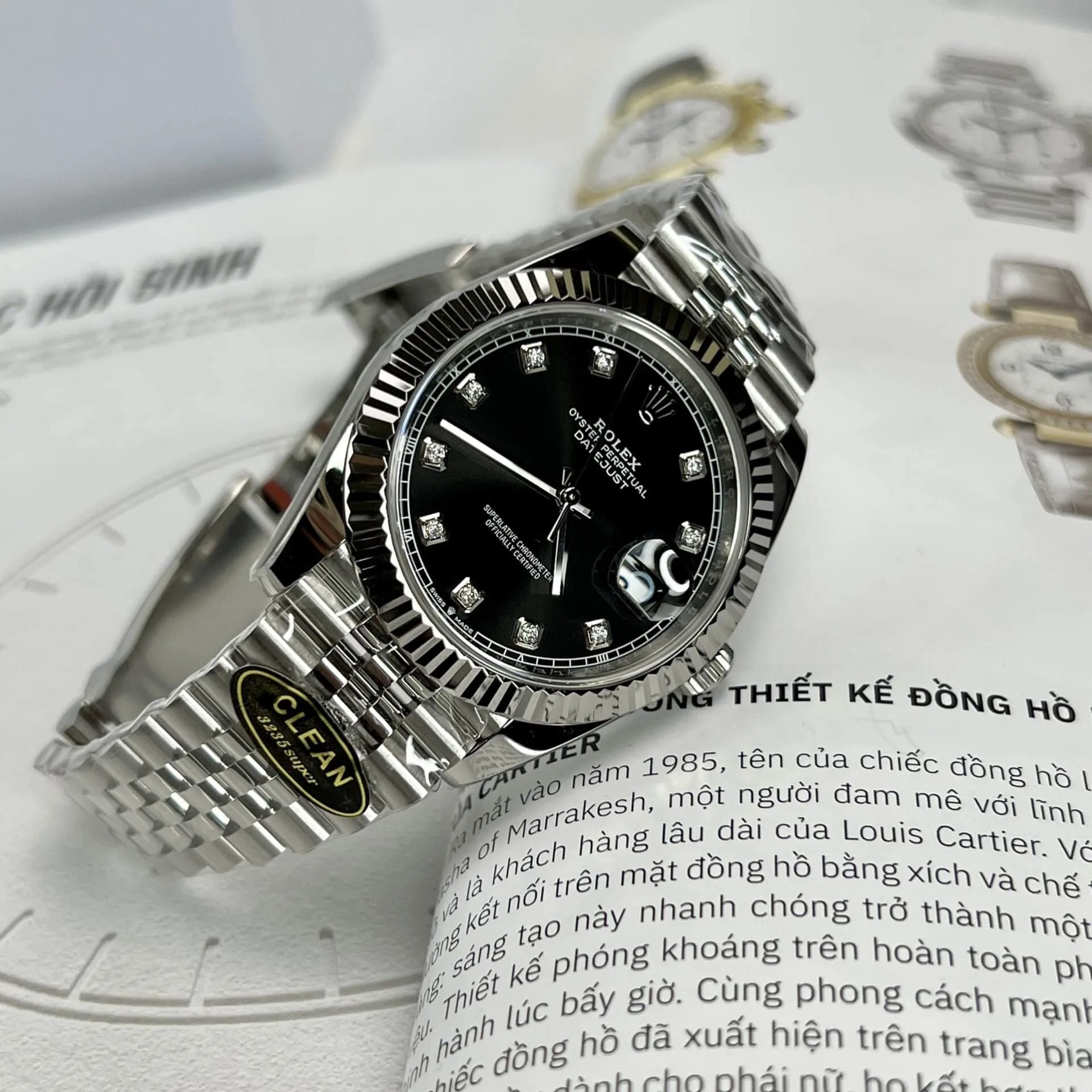 클린공장 롤렉스 데이저스트 검판 10P 다이얼 41mm 쥬빌레 m126334