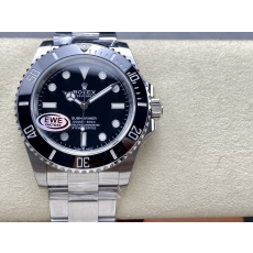 EW공장 롤렉스 서브마리너 신형 블랙 다이얼 논데이트 41mm m124060
