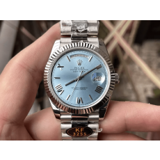 KF공장 롤렉스 데이데이트 플래티넘 다이얼 화이트 골드 금통 40mm 228235