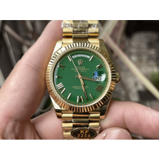 KF공장 롤렉스 데이데이트 그린 다이얼 옐로우 골드 금통 40mm 228235