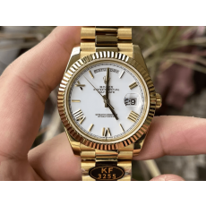 KF공장 롤렉스 데이데이트 화이트 다이얼 옐로우 골드 금통 40mm 228235