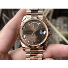 KF공장 롤렉스 데이데이트 브라운 다이얼 로즈골드 금통 40mm 228235