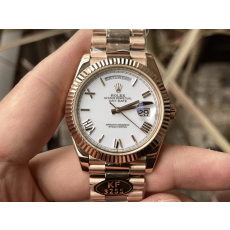 KF공장 롤렉스 데이데이트 화이트 다이얼 로즈골드 금통 40mm 228235