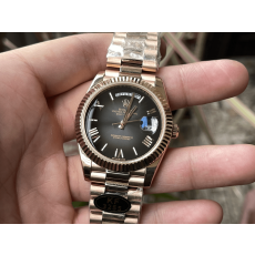 KF공장 롤렉스 데이데이트 블랙 다이얼 로즈골드 금통 40mm 228235