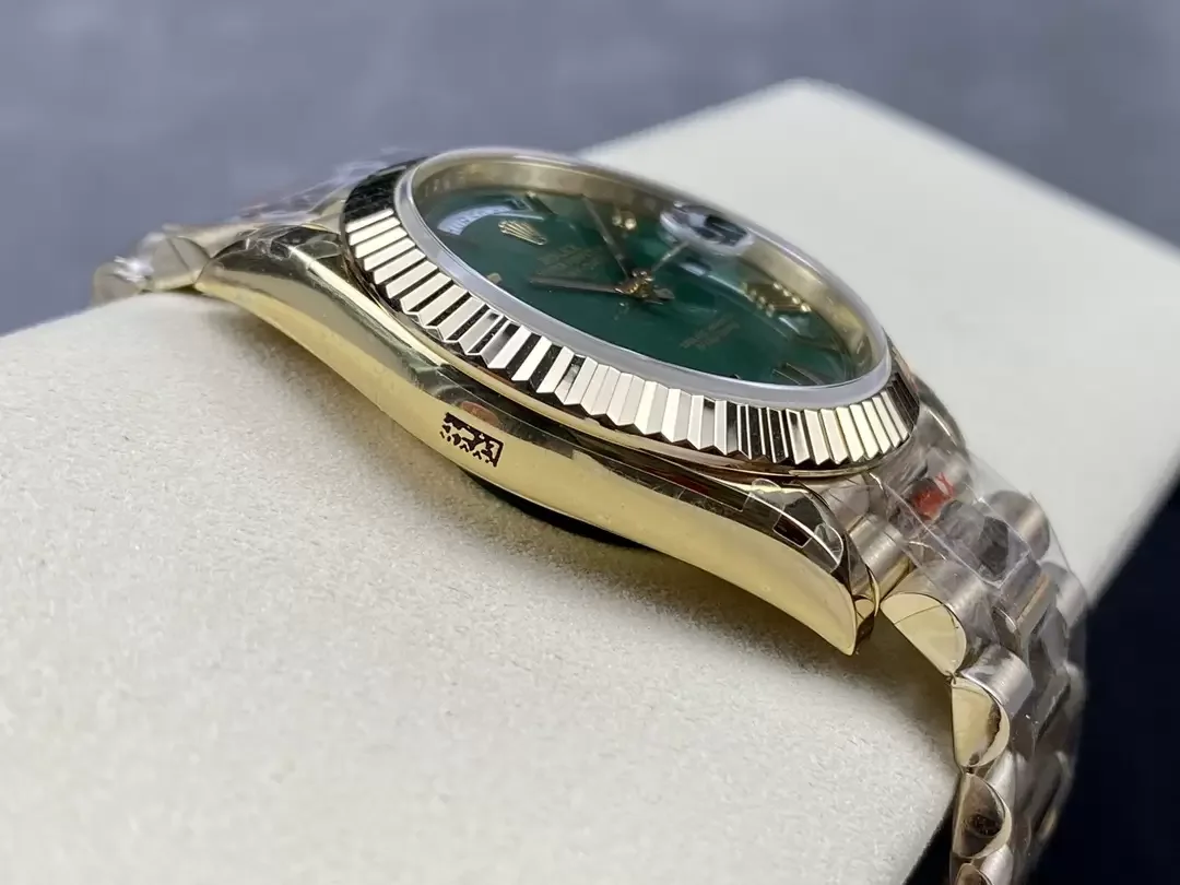 GM공장 V3 롤렉스 데이데이트 그린 다이얼 옐로우 골드 금통 40mm 228235