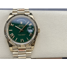 GM공장 V3 롤렉스 데이데이트 그린 다이얼 옐로우 골드 금통 40mm 228235