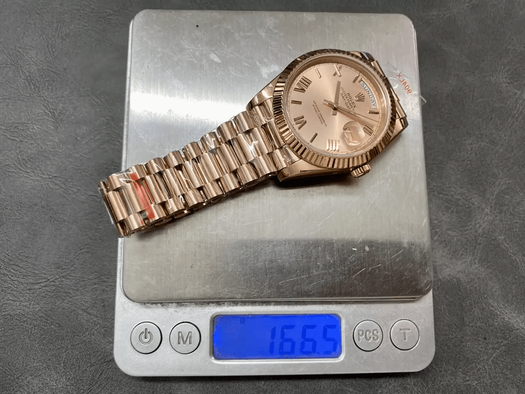 GM공장 V3 롤렉스 데이데이트 살몬 다이얼 로즈골드 금통 40mm 228235