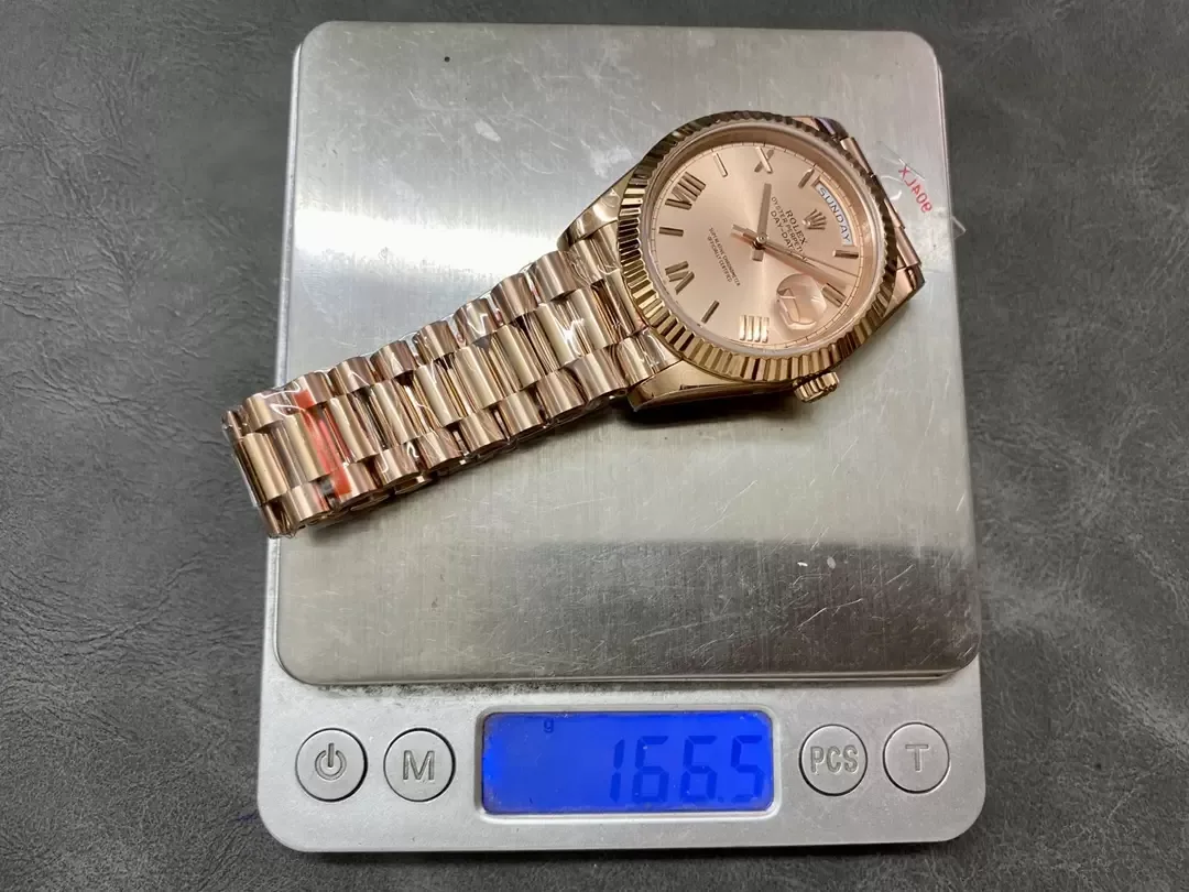 GM공장 V3 롤렉스 데이데이트 살몬 다이얼 로즈골드 금통 40mm 228235