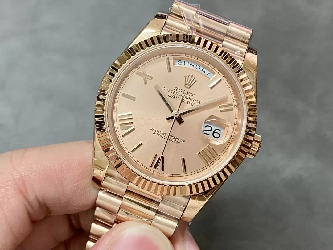 GM공장 V3 롤렉스 데이데이트 살몬 다이얼 로즈골드 금통 40mm 228235