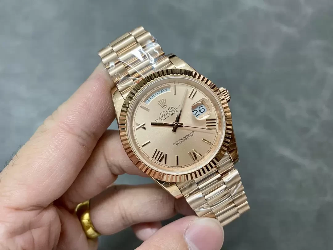 GM공장 V3 롤렉스 데이데이트 살몬 다이얼 로즈골드 금통 40mm 228235