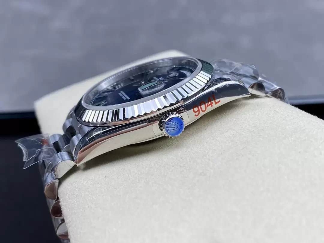 GM공장 V3 롤렉스 데이데이트 청판 다이얼 화이트 골드 금통 40mm m228236