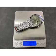 GM공장 V3 롤렉스 데이데이트 올리브 그린 다이얼 화이트 골드 금통 40mm m228236