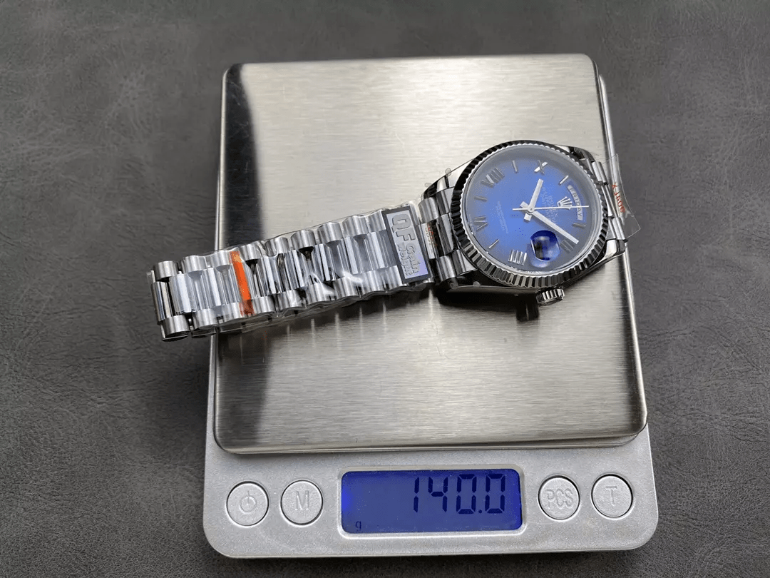 QF공장 롤렉스 데이데이트 청판 로만 다이얼 화이트 골드 36mm 128236