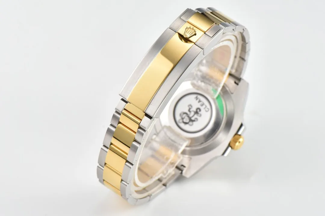 클린공장 롤렉스 서브마리너 청판 다이얼 옐로우 골드 콤비 40mm 116613