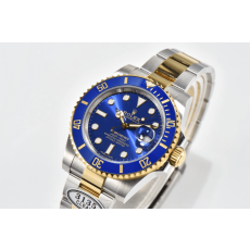 클린공장 롤렉스 서브마리너 청판 다이얼 옐로우 골드 콤비 40mm 116613