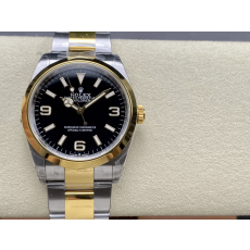 VS공장 롤렉스 익스플르러1 블랙 다이얼 옐로우 골드 콤비 M124273