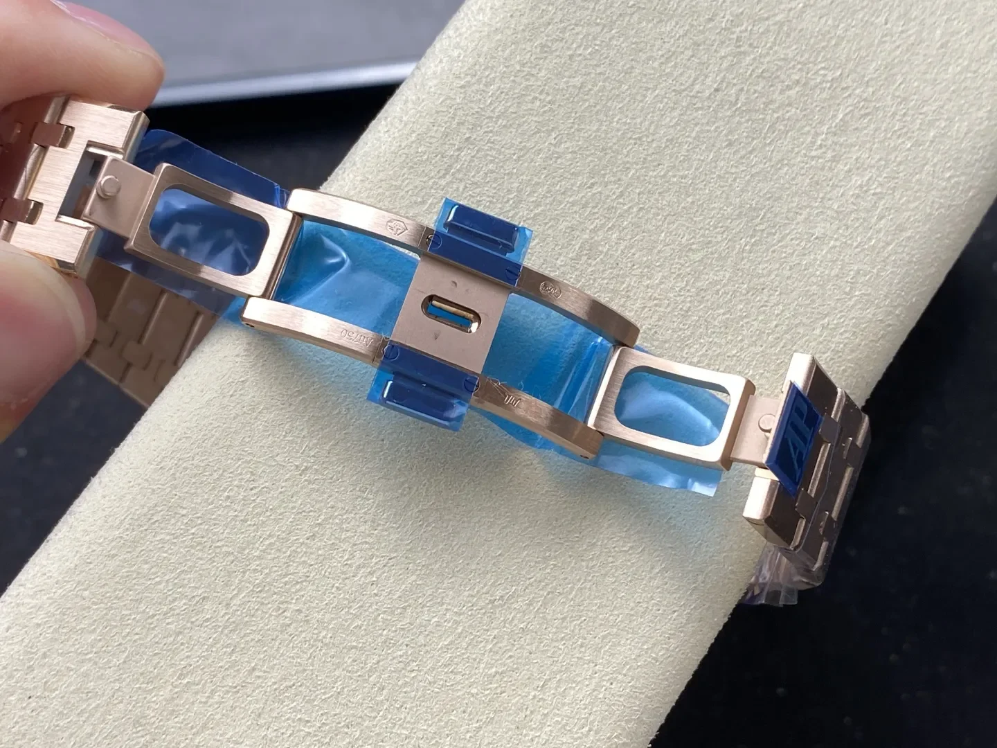 APS공장 오데마피게 로얄오크 크로노그래프 청판 다이얼 41mm 26240 RG