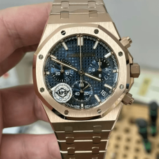 APS공장 오데마피게 로얄오크 크로노그래프 청판 다이얼 41mm 26240 RG