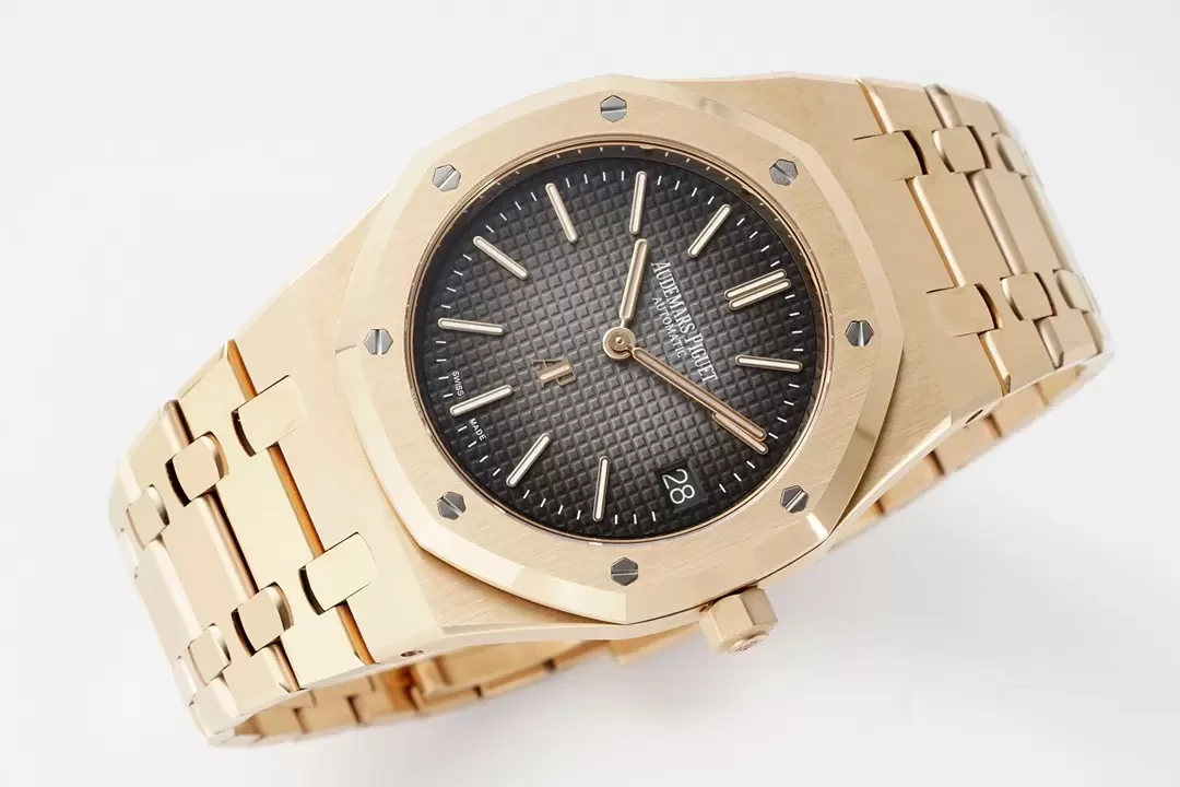 ZF공장 오데마피게 로얄오크 로즈골드 검판 점보 16202ST