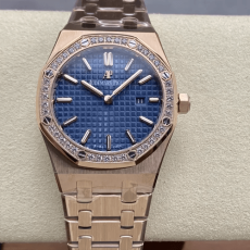 ZF공장 오데마피게 로얄오크 레이디 33mm 청판 다이얼 로즈골드 금통 67651