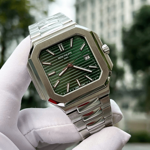 파텍필립 큐비투스 그린 다이얼 스틸 5821