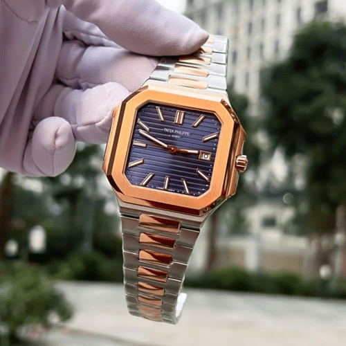 파텍필립 큐비투스 청판 다이얼 로즈골드 콤비 5821