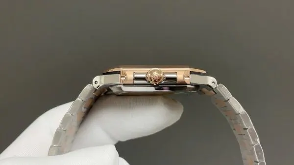 파텍필립 큐비투스 브라운 다이얼 로즈골드 콤비 5821