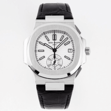 3K공장 파텍필립 노틸러스40주년 리미티드 에디션 화이트 다이얼 가죽밴드 5980